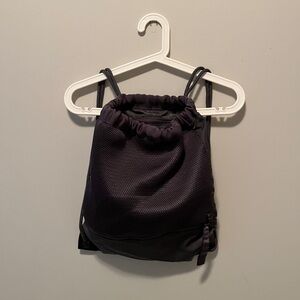Lululemon jaw string bag backpack with zippered compartments